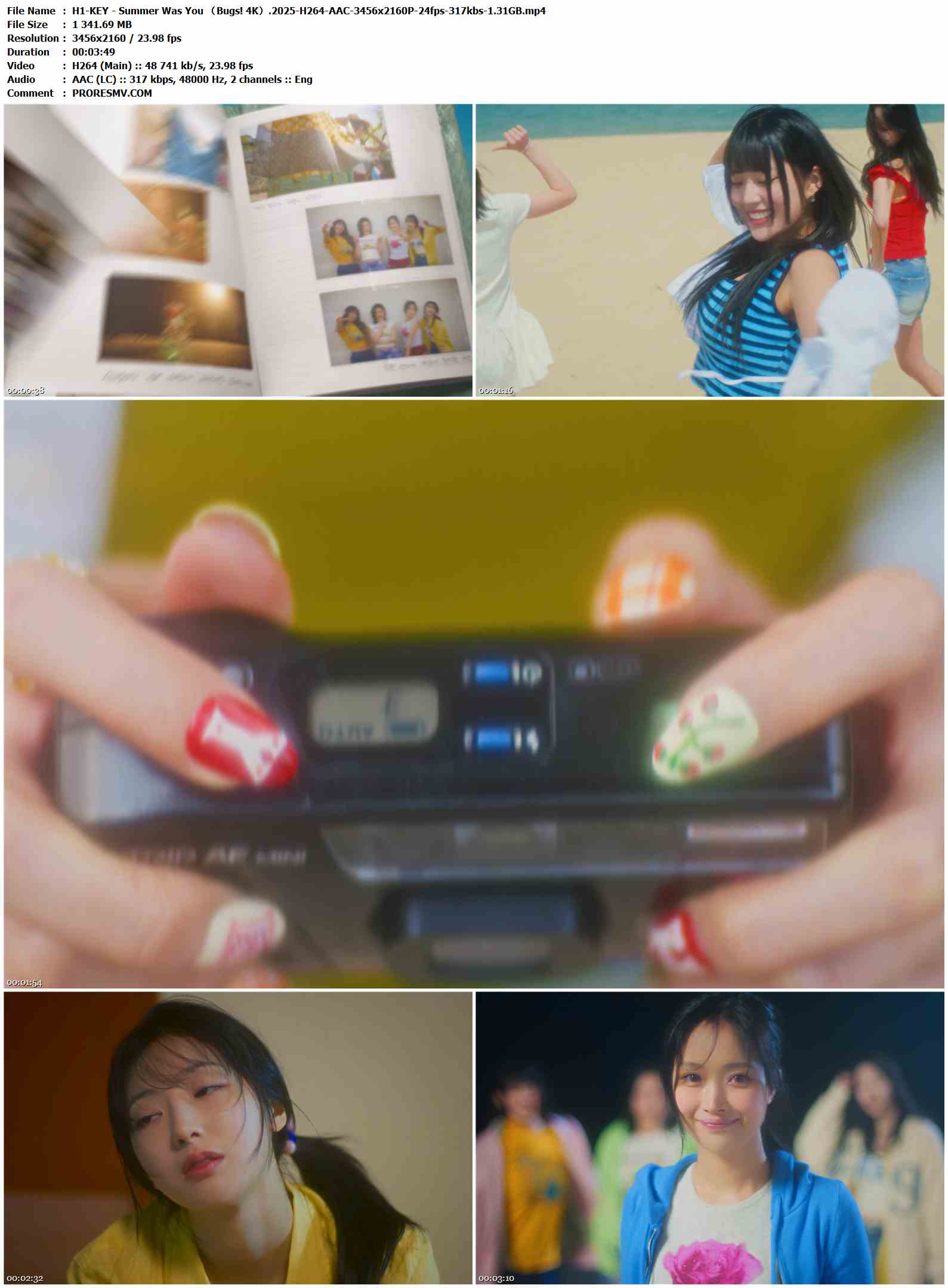 H1-KEY - Summer Was You （Bugs! 4K）.2025-H264-AAC-3456x2160P-24fps-317kbs-1.31GB官方MV_高清MV